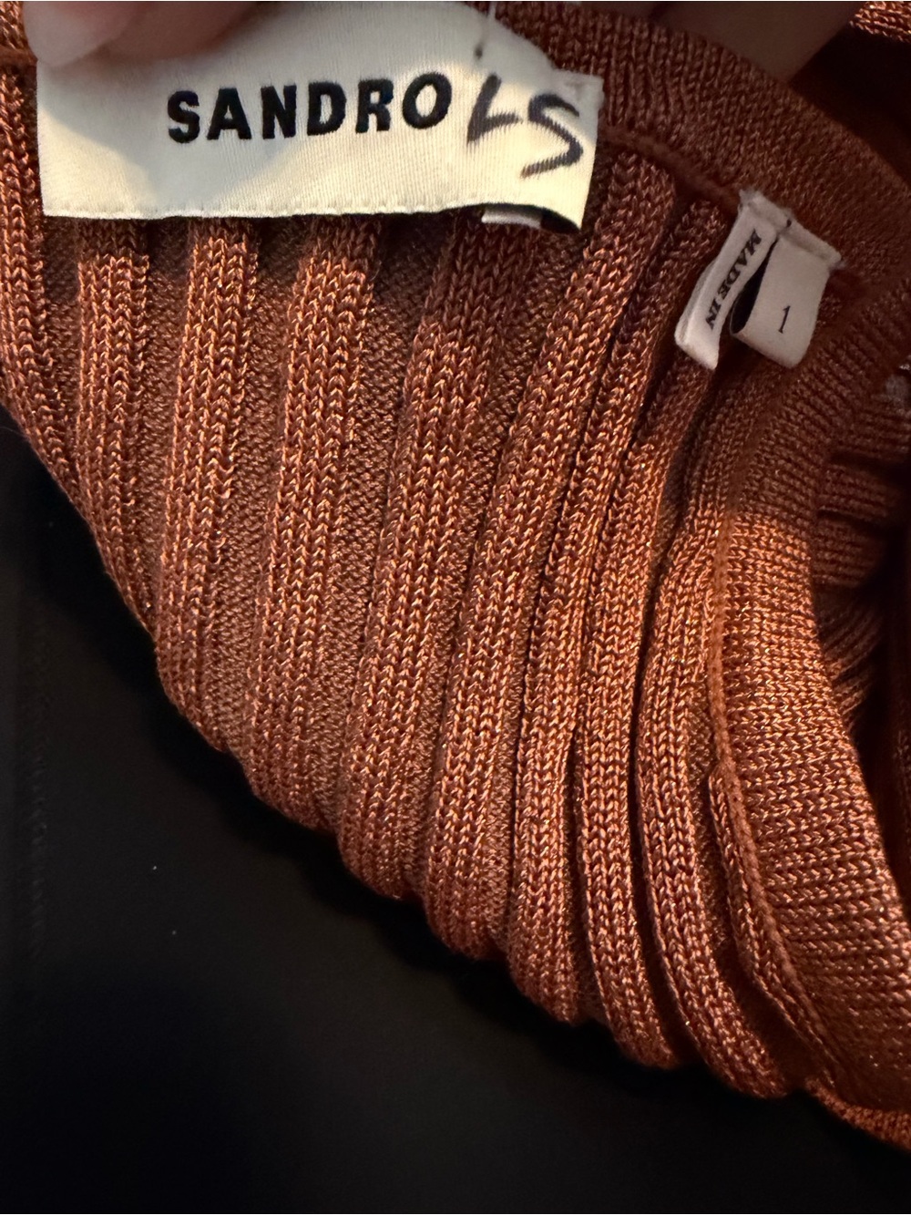 Sandro Ribbed Vest Tank - Picture 5 of 5